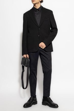 Giorgio Armani Classic Shirt, Mens, Black