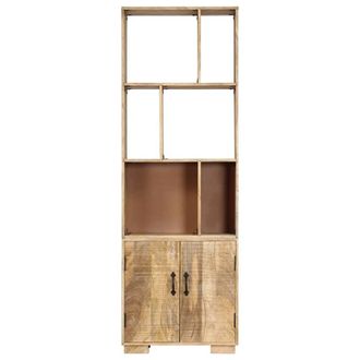 Berkfield Home Bookshelf 60x35x180 cm Solid Mango Wood in Brown | Size: 60 x 35 x 180 cm