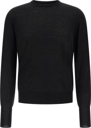 Maryya Black Crew-Neck Sweater