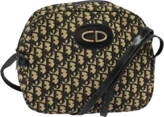 Dior Pre-owned Cross Body Bags, female, Multicolor, Size: ONE SIZE Pre-owned Trotter Canvas Shoulder Bag