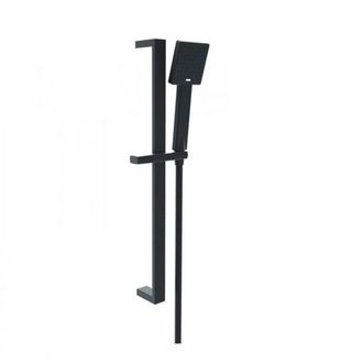 Clifton Shower Square Slide Rail Kit Matt Black