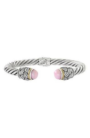 Effy Sterling Silver & 18K Gold Pink Opal Bracelet at Nordstrom Rack, Size 7