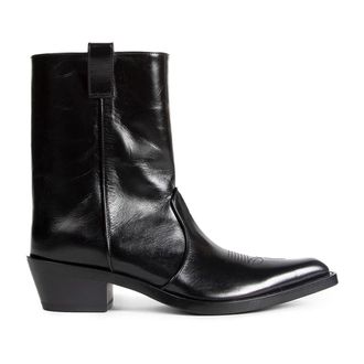 Khaite Clive Ankle Boot - female - Khaite - Cowboy & Biker Boots - Black - 3 UK - Shoes