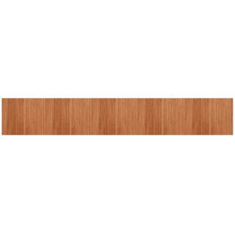 vidaXL Alfombra Rectangular Bamb&uacute; Marr&oacute;n 80x500 Cm Vidaxl