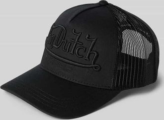 Von Dutch Trucker Cap mit Label-Stitching in BLACK, Gr&ouml;&szlig;e 1