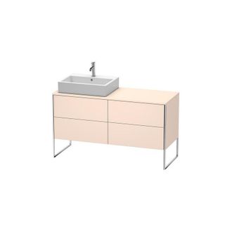 Duravit Mueble De Pared Duravit Xsquare 140,0 X 54,8 Cm, 4 Cajones, Color (frente/cuerpo): Albaricoque Perla Seda Laca Mate - Xs4923l2020
