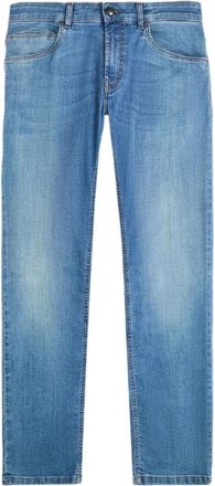 Fay Slim-fit five-pocket jeans - Heren - Slim Fit Jeans - Blauw - W30 - Katoen - Jeans