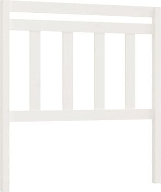 vidaXL Bed Headboard White 106x4x100 cm Solid Wood Pine vidaXL