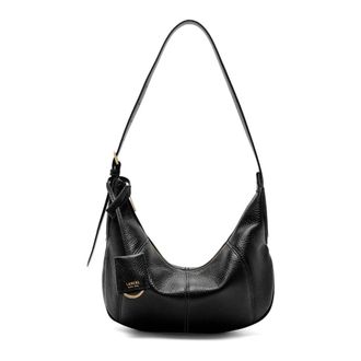 Lancel Victoire M Zip Hobo Bag - Dames - Schoudertassen - Zwart - ONE Size - Leer - Tassen