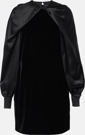 Max Mara Abito corto Zarella in velluto e raso