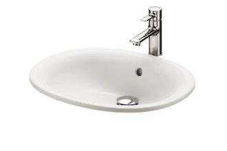 Toto Toto Lavabo Encastr&eacute;, Rond, Sans Trou Pour Robinetterie, Avec