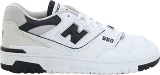 New Balance Zwarte Bb 550 Sneakers - Heren - Sneakers - Wit - 37 EU - Leer - Schoenen