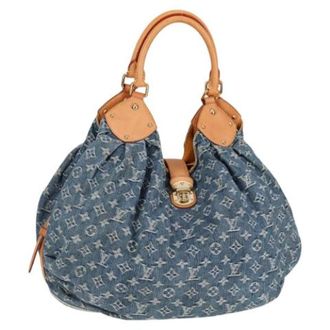 Louis Vuitton Pre-owned Denim handbags - Dames - Pre-owned - Blauw - Maat: ONE Size Denim