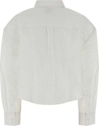 Calvin Klein Womens Poplin Shirt White Cotton