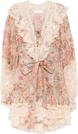Zimmermann Kleedjes, Dames, Veelkleurig, S, Short Dress