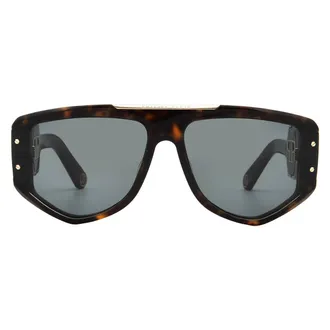 Philipp Plein Grey Green Pilot Ladies Sunglasses SPP093M 0722 65