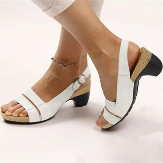 Generic Women Orthopedic Sandals, 2026 Summer Dressy Open Toe Sandals With Arch Support, Open Toe Non slip Comfy Wedge Shoes, Comfortable Open Toe Casual Summ