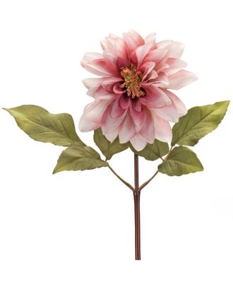 Melrose International Set Of 6 Blush Pink Dahlia Flower Stem