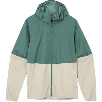 RAB Windgather Hooded Jacket - Mens in Sage/pebble at Nordstrom, Size X-Large