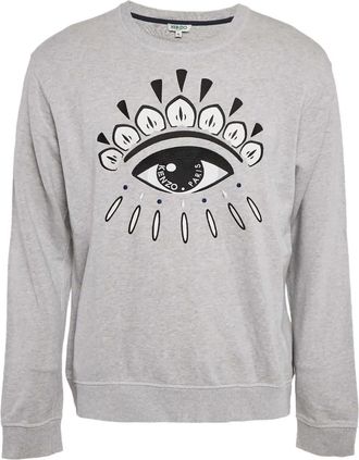 Kenzo Felpa con ricamo - Grigio