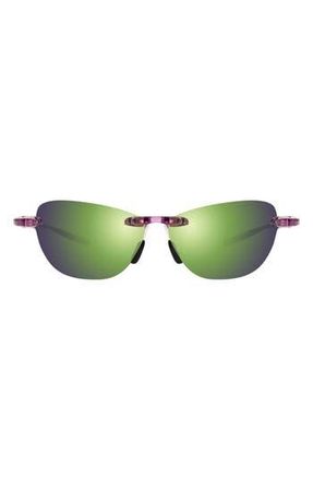 Revo Descend Pro 62mm Petite Sunglasses in Crystal Purple at Nordstrom Rack