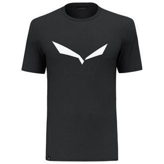 Salewa Solidlogo Dry T-Shirt Funktionsshirt f&uuml;r Herren | schwarz