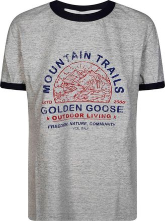Golden Goose Heather Grey Slim-Fit Long T-Shirt