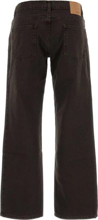 Magda Butrym Womens Brown Denim Jeans Exterior: Cotton