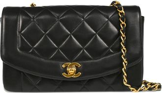 Chanel Borsa a spalla Diana piccola 1997 - Nero