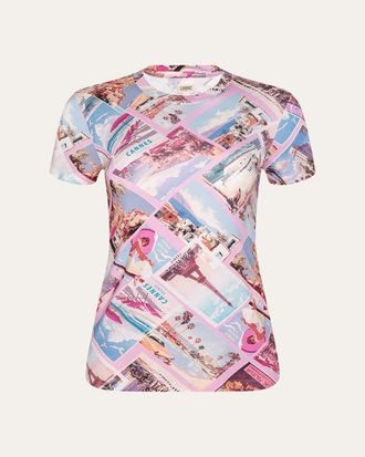 L'agence Ressi Short-Sleeve Postcard Tee