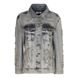Philipp Plein Denim Jas - Dames - Spijkerjassen - Blauw - S - Denim - Jassen