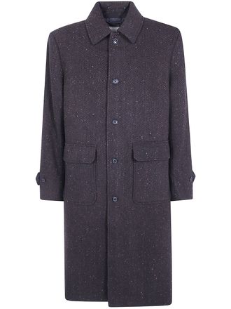 Les Deux Coat Herringbone Herringbone Wool Coat