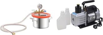 vidaXL Furniture Limited - C&aacute;mara De Vac&iacute;o Con Bomba De 2 Etapas 3,7 L