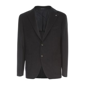 Tagliatore Heren, Jassen, Blauw, Maat: 4XL Leer