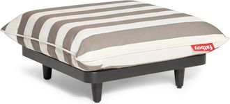 Fatboy Paletti Outdoor-Sofa, Hocker, weiss / kakao gestreift