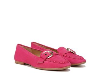 Naturalizer Lola Womens Flat Shoes Pink Flash Suede : 8.5 W (C), Leather