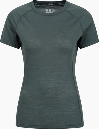 Mountain Warehouse Womens Mountain Warehouse Womens/Ladies Summit Merino Wool Thermal Top - Green - Size: 18