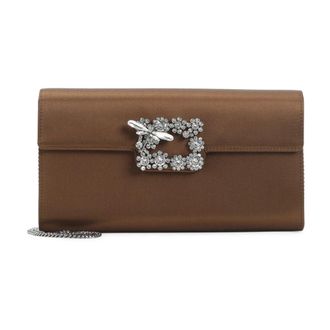 Roger Vivier Clutches, female, Brown, Size: ONE SIZE Dragonfly Envelope