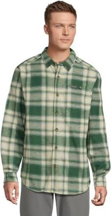 Columbia Pitchstonetm Heavyweight Flannel II Mens Clothing Rain Forest Twilight Ombre : 2XL, Cotton/Flannel