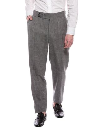 Isaia Wool, Silk, & Linen-Blend Trouser