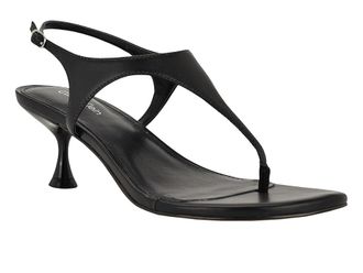 Calvin Klein Petula Womens Sandals Black : 9.5 M, Faux Leather