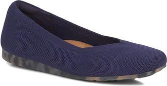 Ros Hommerson Niki Ballet Flat in Navy Knit at Nordstrom, Size 10.5
