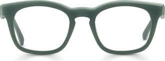 Eyebobs Humble Narrator 50mm Reading Glasses in Matte Sage Green at Nordstrom, Size +1.50