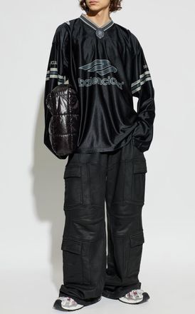 Balenciaga Long Sleeve T-shirt, Mens, Black