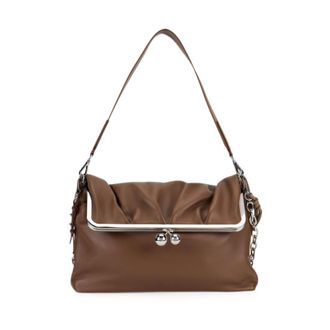 Max Mara Tassen, Dames, Bruin, ONE Size, Leer, Pasticcino Bag