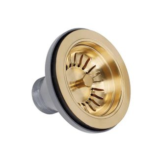 Lira Scarico a cestello senza troppopieno, diametro 114,3mm oro 24 satinato