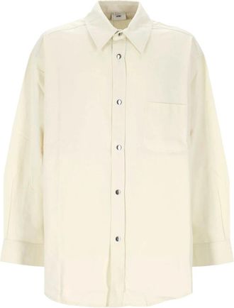 Autry Unisex Katoen Room Overshirt Jas - Heren - Casual Overhemden - Wit - L - Katoen - Overhemden