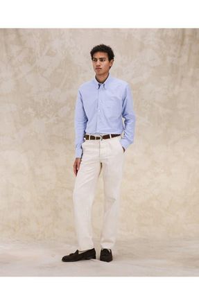 Fortela Costes Classic Cotton Shirt in Sky at Nordstrom, Size Xx-Large