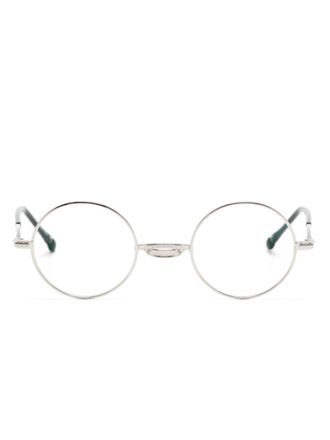 Matsuda round-frame titanium glasses - unisex - Titanium - 45 - Silver