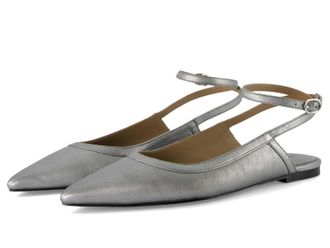 Free People Jules Flat Womens Gunmetal Pointed Toe Ankle Strap ZOGG3063